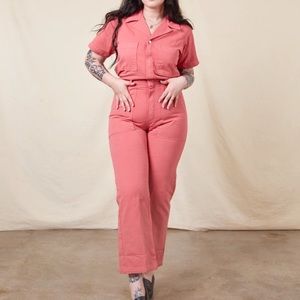Short Sleeve Jumpsuit Big Bud press raspberry sorbet